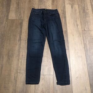 Paige womens jeans 27 verdugo ultra skinny dark wash jogger blue denim pants